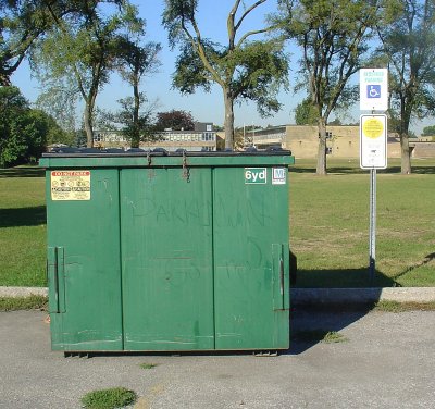 Disabled Garbage Bin Parking