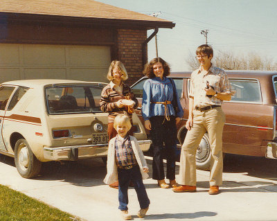 Jane, my wife, Russ, and their son, Belleville Illinois, 1979