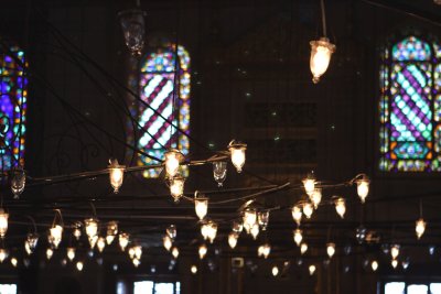Bright lights, Blue Mosque