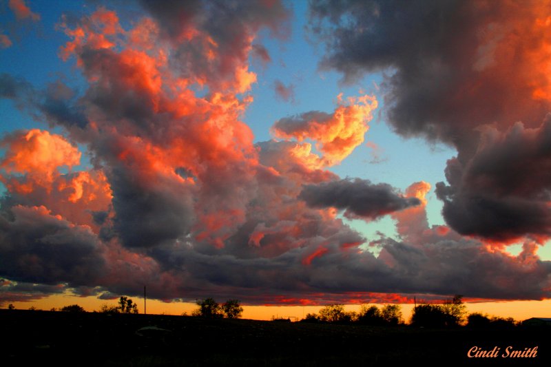 SPECTACULAR CLOUDS AT SUNSET, MONDAY OCTOBER 16, 2006