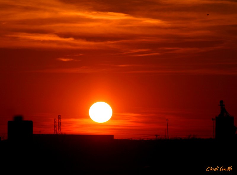 SUNSET OVER THE FACTORIES