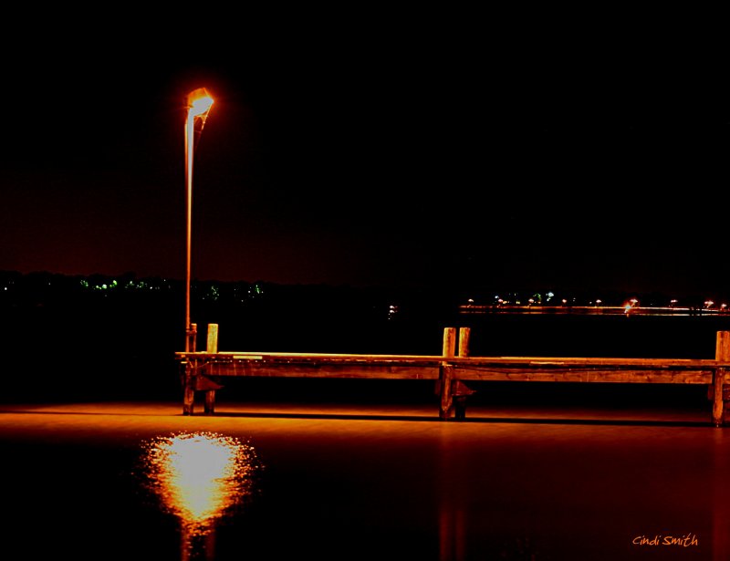 PIER AT NIGHT