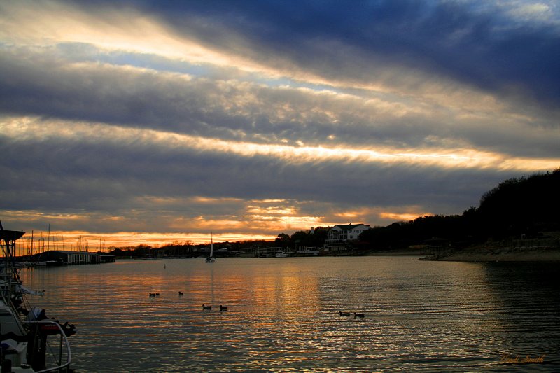 SAILING AT SUNSET