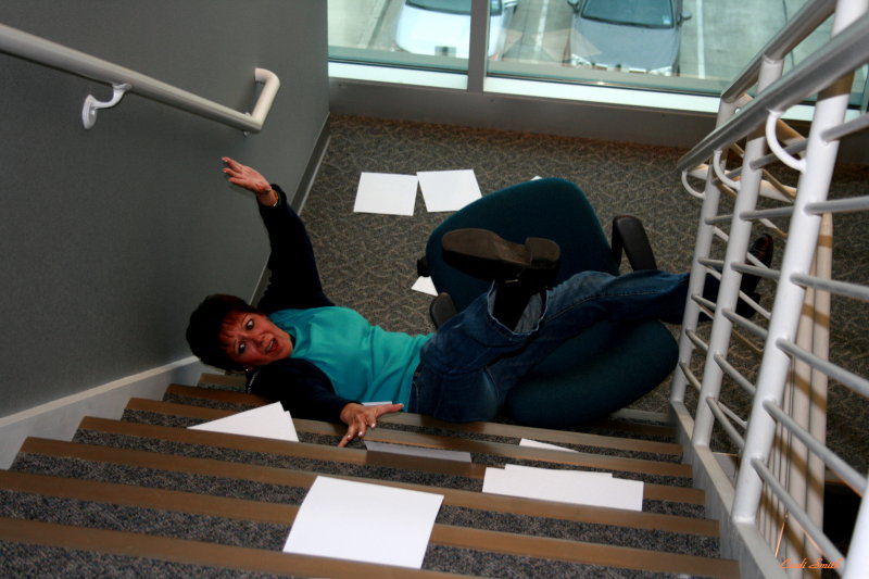 WHAT IS BOUND TO HAPPEN WHEN YOU DRIVE YOUR CHAIR EVERYWHERE!