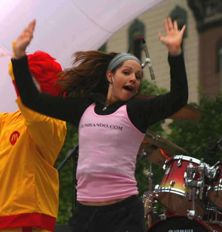WARMING UP BEFORE THE RACE