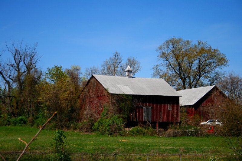 BARN ACROSS THE STREET FROM OUR HOTEL IN BALTIMORE
