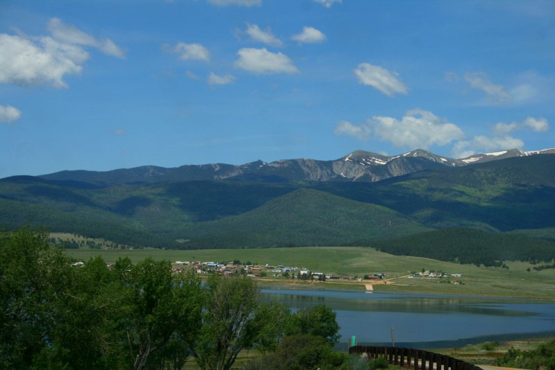A VIEW OF THE LAKE IN EAGLES NEST, NM