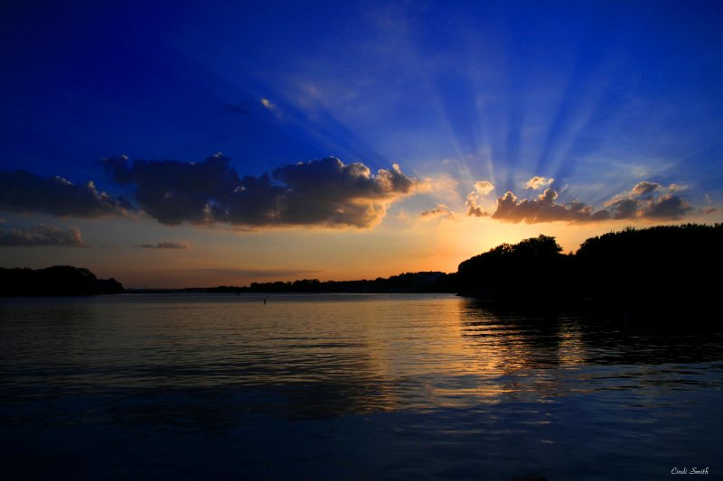 SUNSET TONIGHT ON THE BOAT