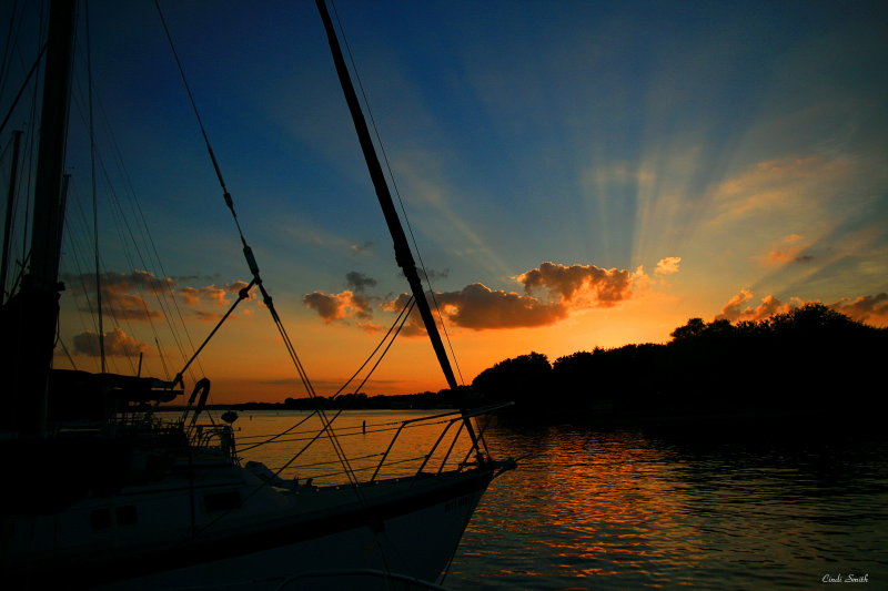 SUNSET LAST NIGHT