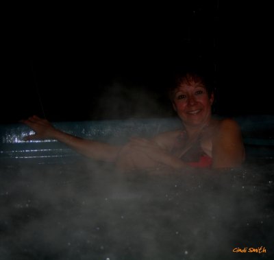 THE WEATHER OUTSIDE IS FRIGHTFUL, BUT THE HOT TUB IS SO DELIGHTFUL