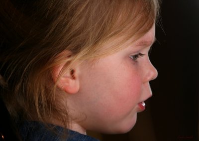 PROFILE OF A SMALL GIRL