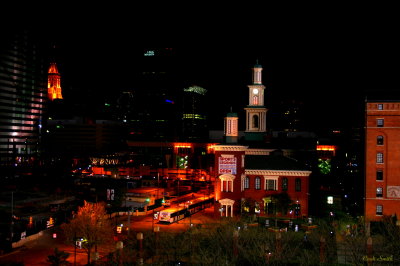 CITYSCAPE AT NIGHT FROM THE BALLPARK