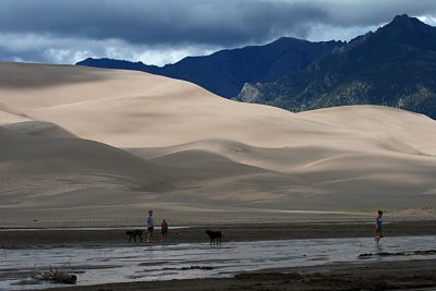 GREAT SAND DUNES AND THE MOUNTAINS