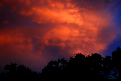 LAST NIGHT'S SUNSET CLOUDS....SOUTHERN VIEW