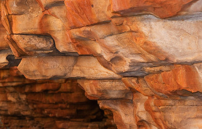 Textures in the cliffs, Alligator Gorge, Southern Flinder's Ranges