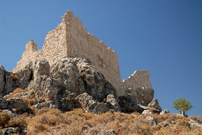 Archangelos, the fortress build by the french knight Orsini