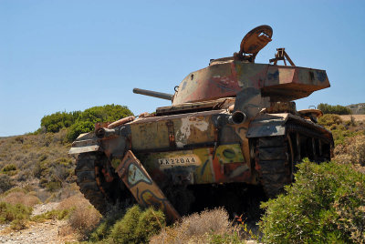 Old greek tank