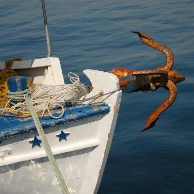 Fishing boat close-up