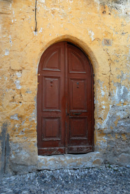 Old colored door