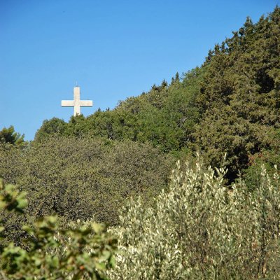 The cross on the mount Filerimos