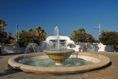 Fountain at the main entrance of the springs of Kallithea