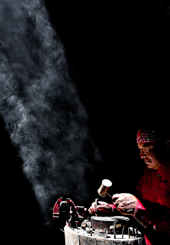 Navajo Silversmith 3