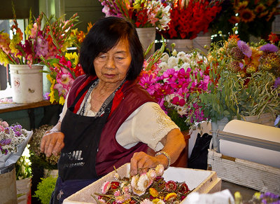 Pikes Place MArket Flower Vendor