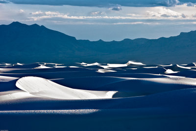 Stormy sea of sand