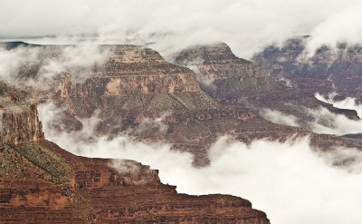 Grand Canyon - Lifting fog