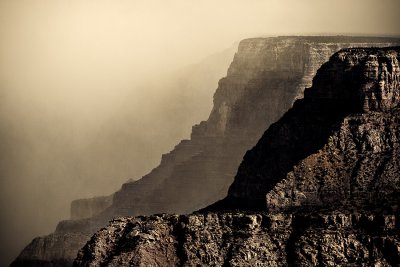 Grand Canyon - Misty Morning Fog