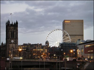 Manchester Cathedral and Arndale