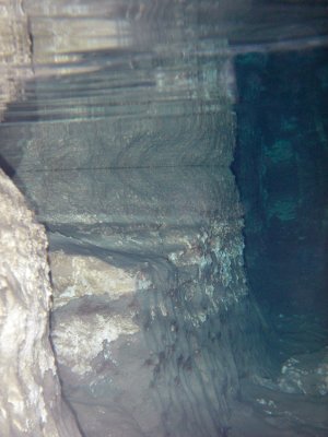 Under water
