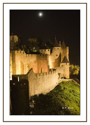 Carcassone : Remparts by night