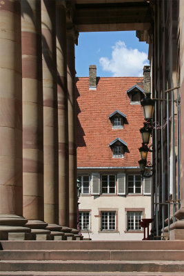 Opera entrance in Strasbourg