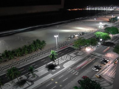 Copacabana at night