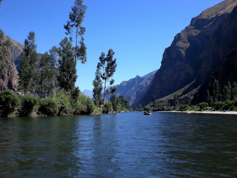 Rafting on the Urubamba River