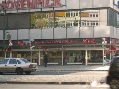 KFC in Berlin  (no, I didn't eat here), Europa Center in the West Berlin City near Kurfuerstendamm
