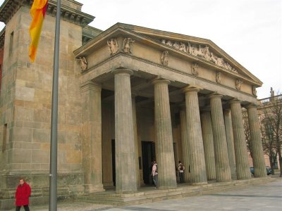 built in 1818 the neoclassical Neue Wache (new guardhouse) was Schinkel's first major Berlin commission and is now a memorial to