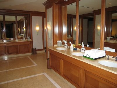 bathroom at the Ritz Carlton in the Cayman Islands