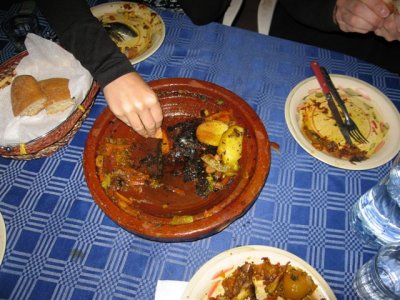 tajines = crock like cooking dish with meat and veggies and spices