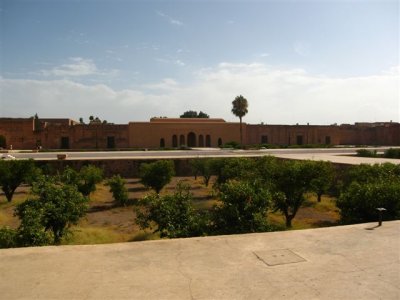 after entering the palace your in a 130m long central court with a 90m long pool