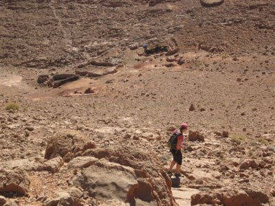 nomad tents below, will stop for mint tea