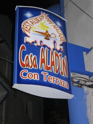 out to eat at Casa Aladin Con Terrace