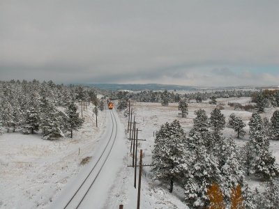 Train passing the Air force Academy grounds