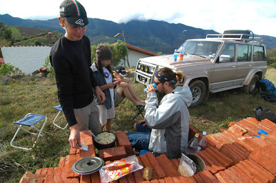 Lunch back at the car