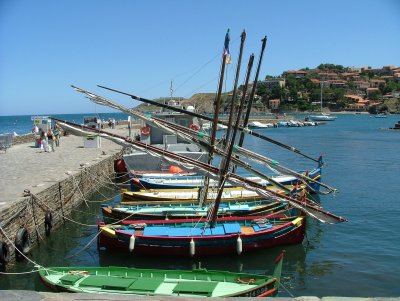 Famous harbour at Collioure