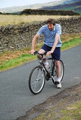 Last of the Summer Wine. Howard on Bike