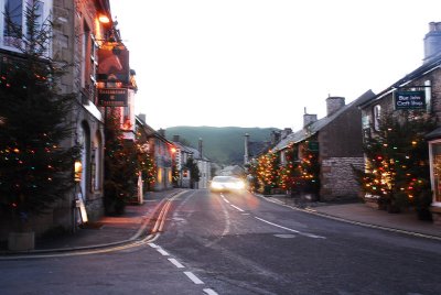 Castletons Christmas Lights in The Peak District