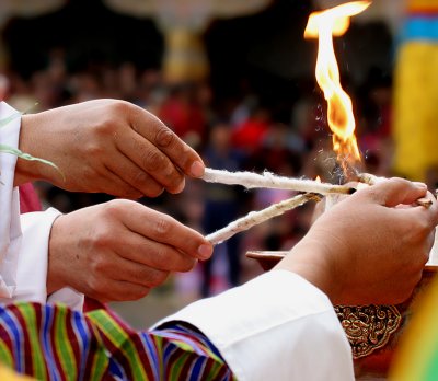 lighting ceremony at festival