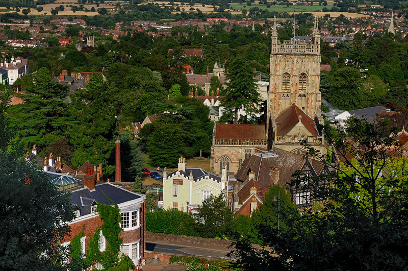Overlooking the Abbey and across to the East